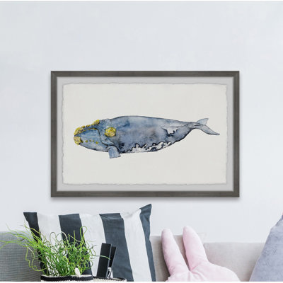 Maryville 'Mossed Whale' Framed Print