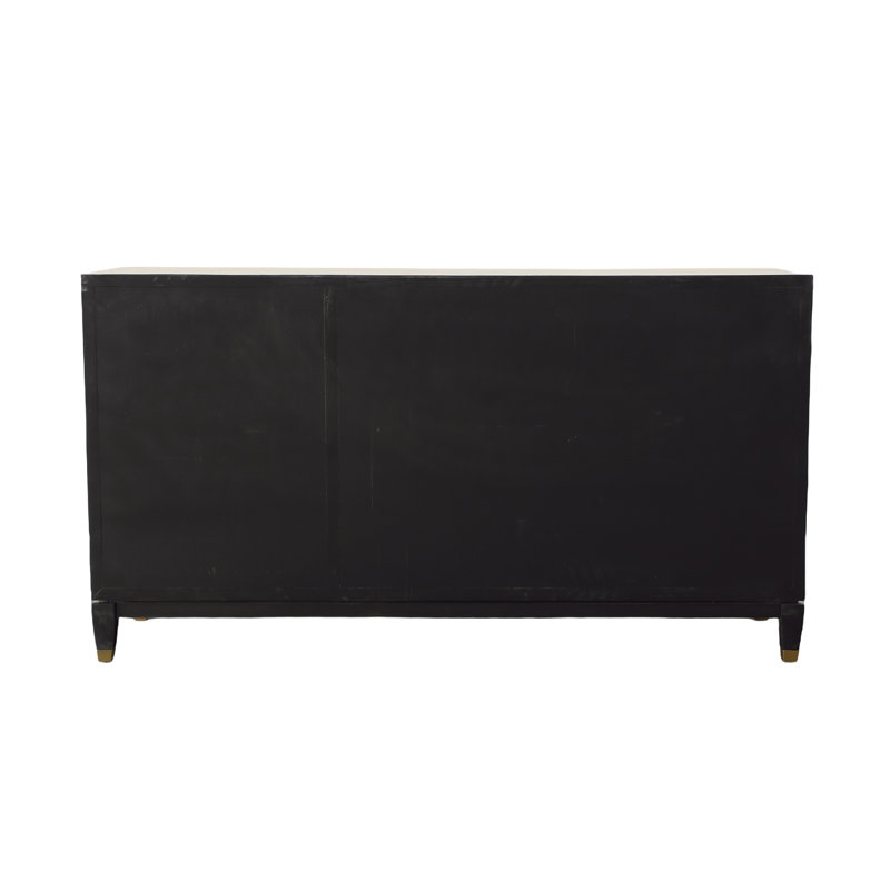 Buffet en bois massif de 66,25 po de largeur Yarianny
