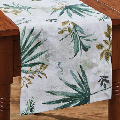Rainforest Green Table Runner 13"