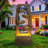 Modern Outdoor Water Fountain with Lights 4 Tier Cascading Bowl Waterfall Freestanding Garden Fountain for Patio Yard Porch Landscape