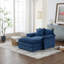 Ensemble de fauteuil d'appoint moderne avec repose-pieds en chenille moderne