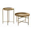 Ensemble de tables d'appoint, table basse ronde élégante, table de présentation, table de bout de table, ensemble de petites tables basses, ensemble de tables basses rondes (ensemble de tables basses rondes seulement)