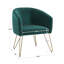 Fauteuil demi-tonneau en velours de 26,5 po Grimsley-1370518838