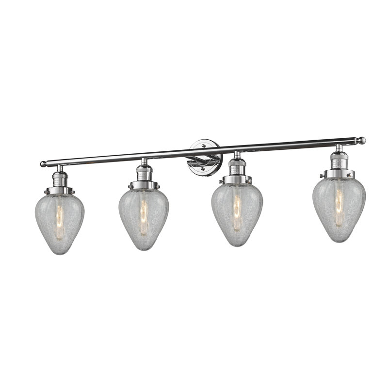 4 - Light Dimmable Vanity Light, Polished Chrome