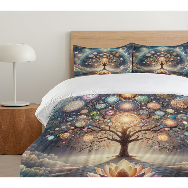 Tree Of Life Duvet Cover, King Duvet Cover + 2 Standard Shams
