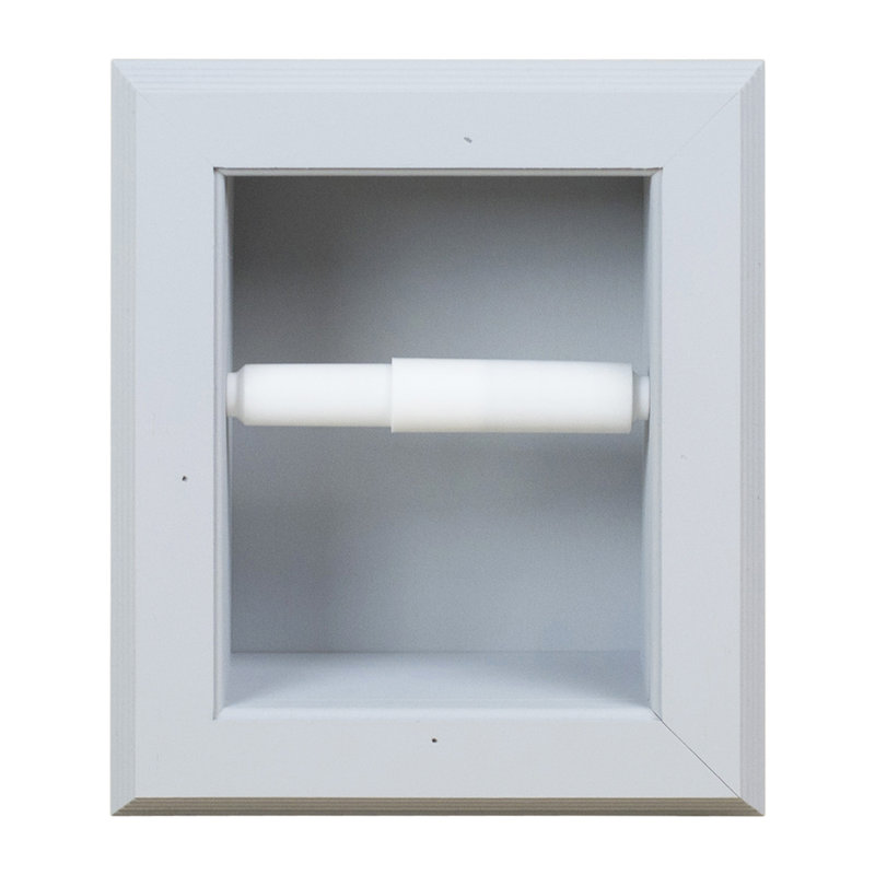 Porte-papier hygiénique encastré Tracy, Gris