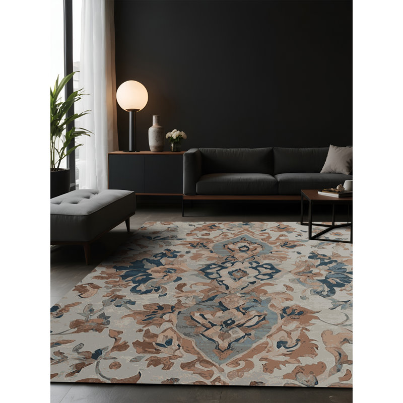 Silky Soft Plush Gray Area Rug, Square 8'