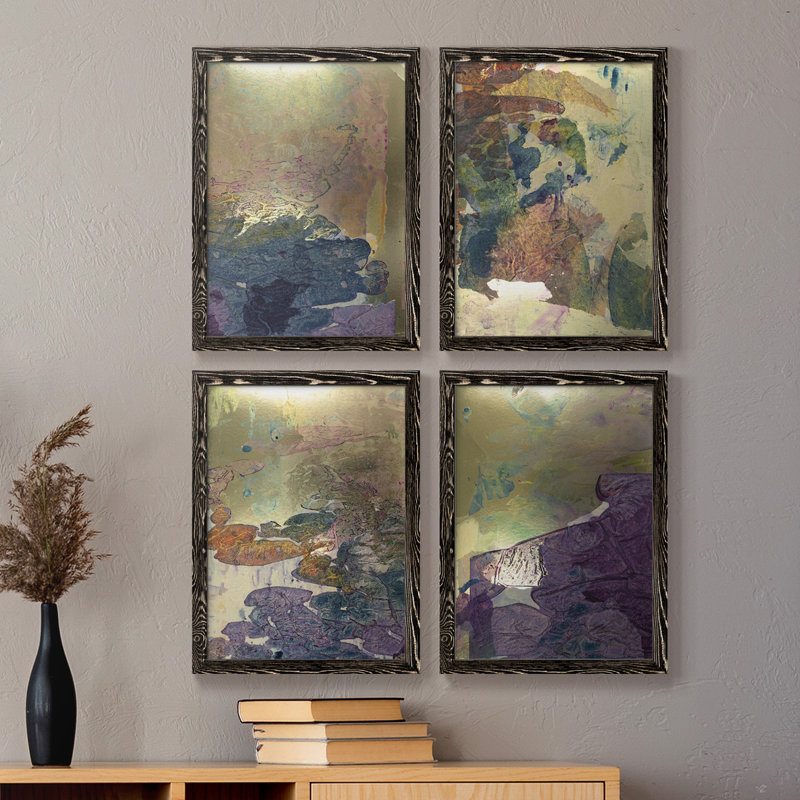 «Monet's Landscape I», toile encadrée de qualité supérieure - prête à être accrochée, Noir, H 24 po x l 72 po x P 1,5 po