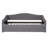 Gray Twin Size Daybed With Fleece Covering And Rollable Underbed Trundle Rotatable Pull-out - Versatile Functional-834573479-834573477