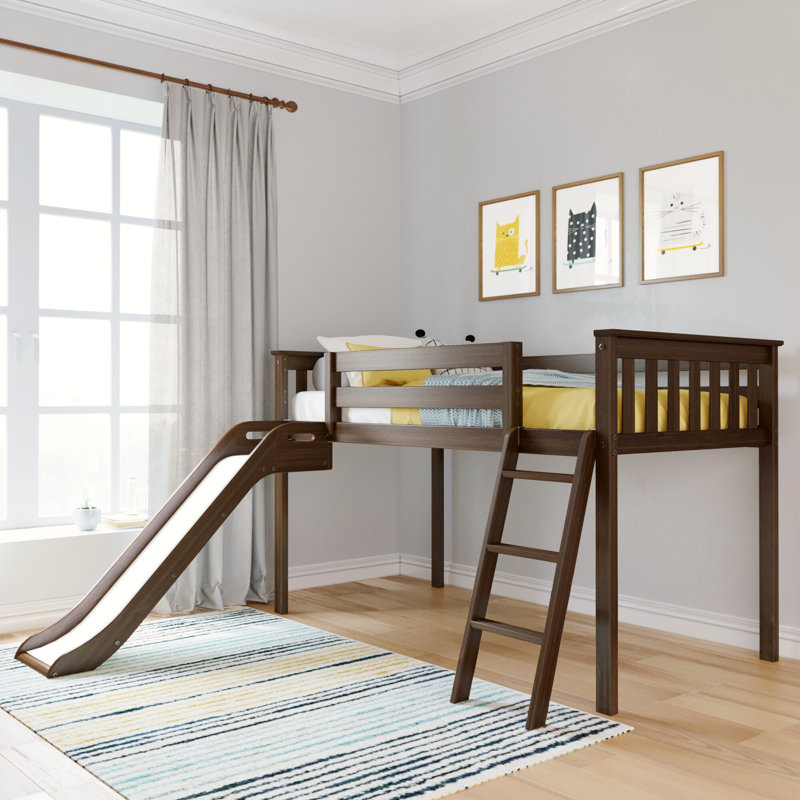 Kincer Kids Twin Loft Bed, Walnut
