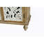 Armoire décorative avec 4 portes, armoire buffet avec rangement Farmhouse, crédence moderne avec portes florales sculptées en bois