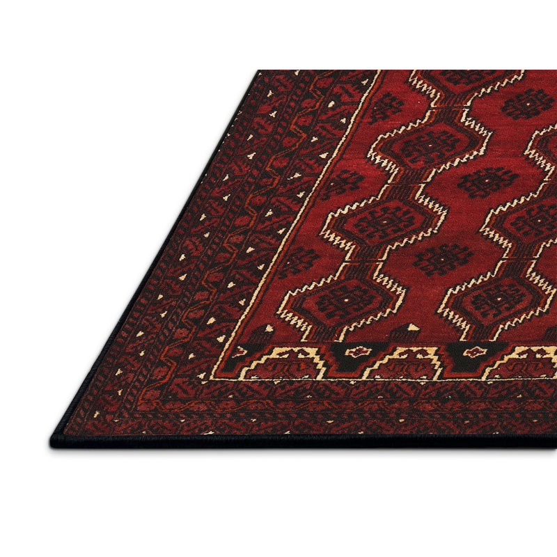 Tapis rouge à motif sud-ouest, Rectangle 7 pi x 9 pi