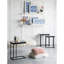 Ensemble de 2 sculptures suspendues bleues et blanches, décoration murale moderne, 12,5 po x 24,5 po