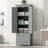 Tall Storage Cabinet With Two Drawers For Bathroom/Office