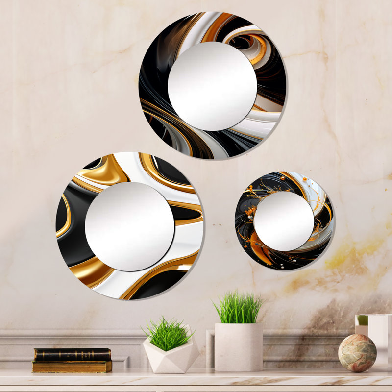 Gavrilla Metal Round Mirror