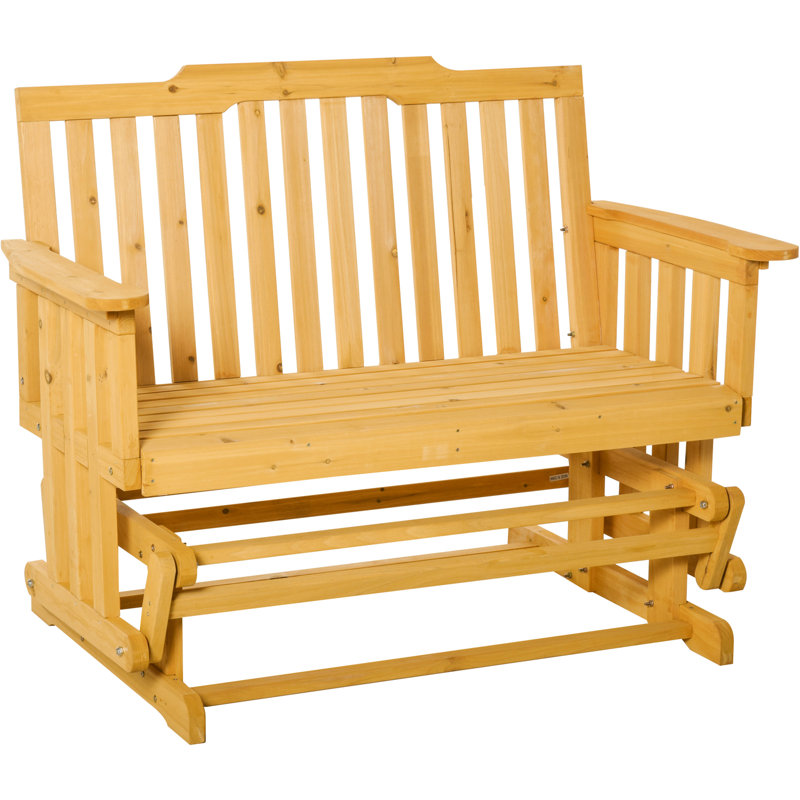 Fauteuil oscillant en bois naturel avec base stable et chaise berçante en bois au design classique