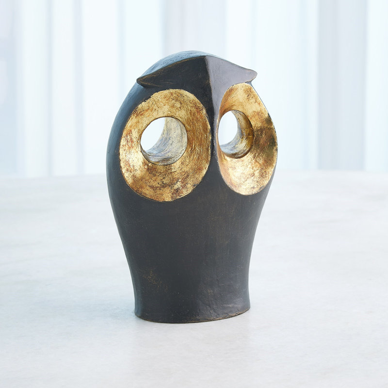 Gold Leafed Owl-Lg