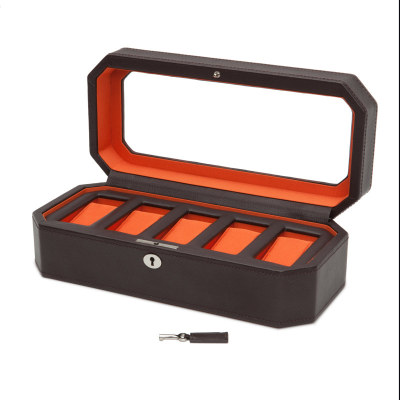 Windsor Watch Box, Brown/Orange