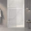 Porte de douche coulissante double sans cadre de 56 à 60 po x H 70 po, verre trempé clair de 5/16 po (8 mm) de large épaisseur, couche facile à nettoyer, avec tampon-120984628