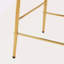 Ensemble de 2 tabourets de comptoir de 28 po, ensemble de 2 tabourets de comptoir avec structure en fer, dossier et coussin moelleux, repose-pieds, convient à la cuisine / chambre à coucher / salle à manger.-118100690