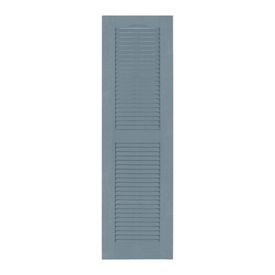 Custom Louvered Shutter with Cathedral Top