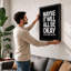 Just Do What You Can Typography - Framed Print-566421884-566421880