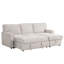 Canapé-lit modulaire Upholstery avec espace de rangement, port USB, 2 porte-gobelets sur les coussins de dossier-96046252