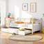 Lit de jour en bois avec gigogne simple gigogne, structure en pin massif, canapé-lit 3-en-1-1917027968