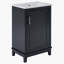 Petit meuble-lavabo moderne de 20 pouces avec lavabo en céramique, gris-103675897