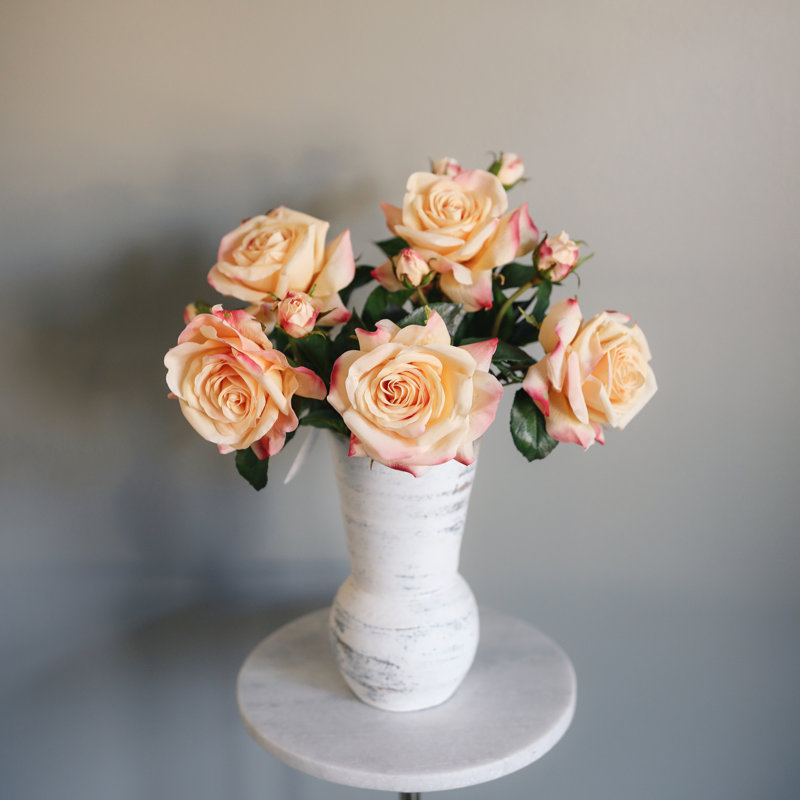 Rose Faux Floral, Peach