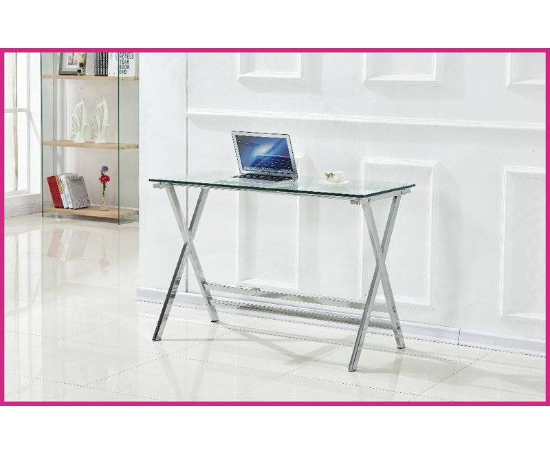 Table basse en verre trempé transparent pour le salon - bords arrondis, facile à nettoyer