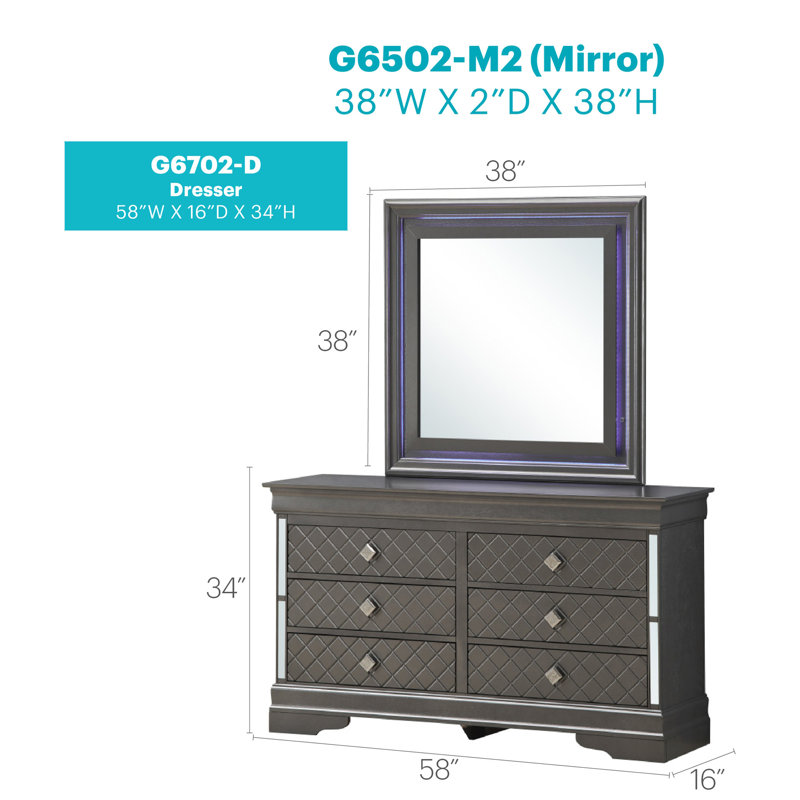 Commode Verona, noir métallique, Noir