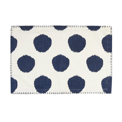 Napperon en coton Maribeth Dot Azalea