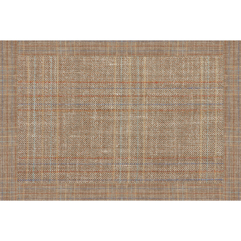 Safeera Vinyl Machine Printed Area Rug, Rectangle 4'4.4" x 6'6.7"