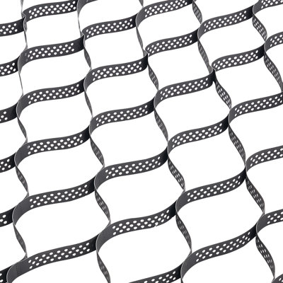 Ground Grid 2-Inch Depth Geocell Grid 32.81x9.84 FT / 10000x3000 mm for Gravel