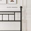 Base de lit plateforme 42 po avec tête de lit, style contemporain, minimaliste, capacité de charge élevée, pas de sommier tapissier nécessaire, pas de vacillement-776810757