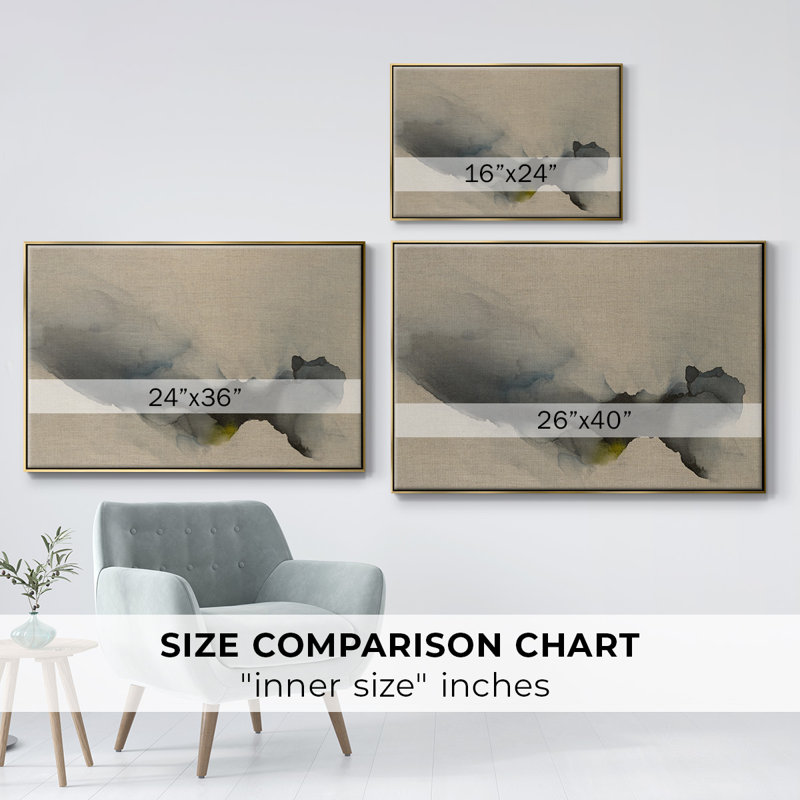 Je déplacerais le ciel pour vous - reproduction de cadre flottant sur toile, Cadre flottant doré, H 37 po x l 25 po x P 2 po