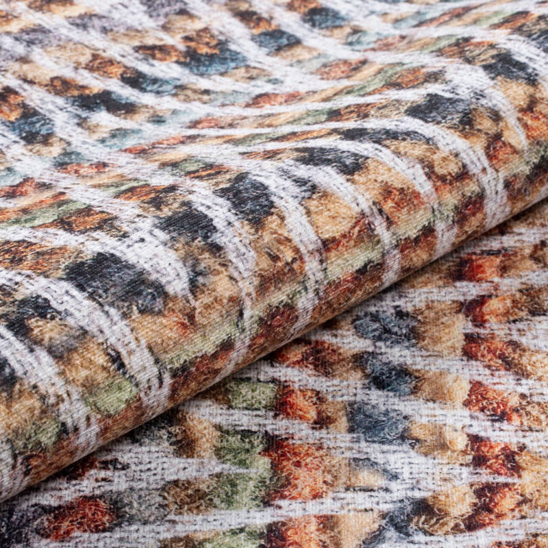Premium 100% Polyester Area Rug, 6.9 x 10.2 ft | 1850 g/m², 0.2 in Pile Height | Recycled Poly Cotton Underside | Machine Washable at 30°C | Soft, Durable, Eco-Friendly Design for Modern Living Spaces