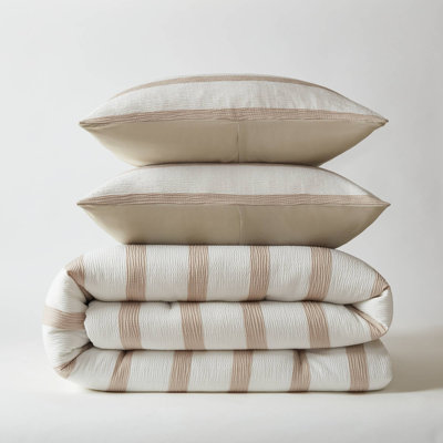 3-Piece King/Cal King Yarn-dyed striped comforter