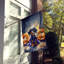 Drapeau de chiot Halloween House-113107296
