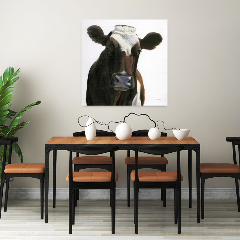 Art contemporain avec des animaux, H 32 po x l 32 po