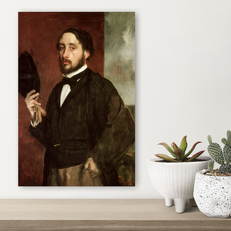 Autoportrait, vers 1862. Estampe d'art mural abstraite contemporaine., H 18 po x l 12 po