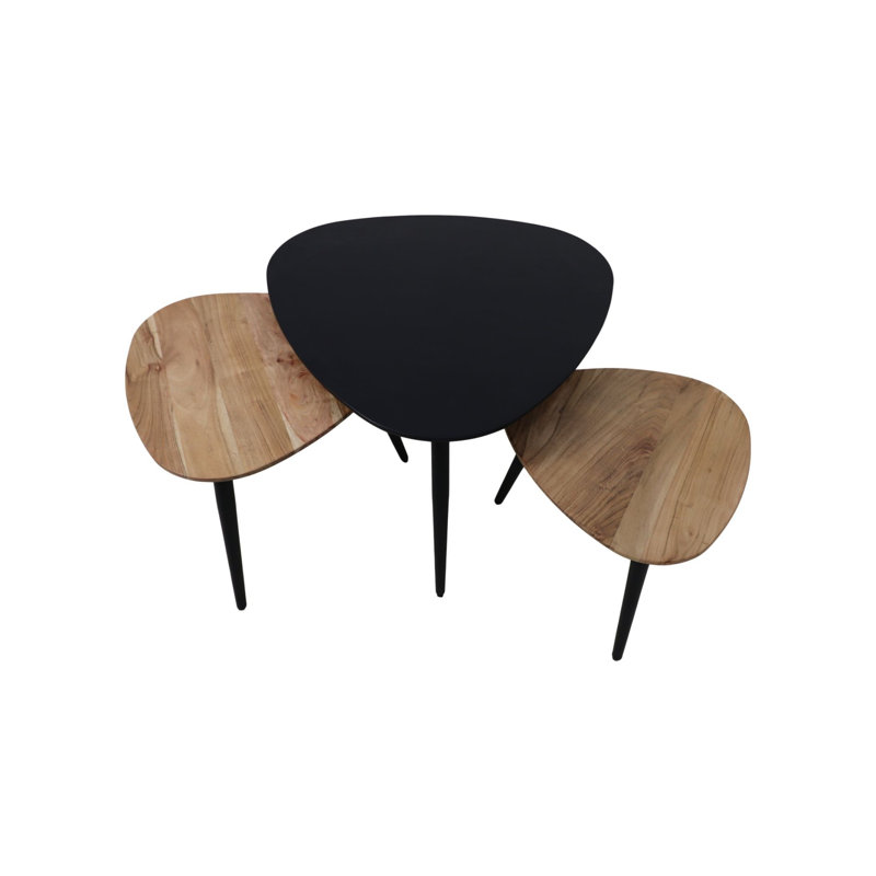 Moser Coffee Table, Black/Natural Wood