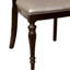 Chaise d'appoint rembourrée Anlin en brun foncé