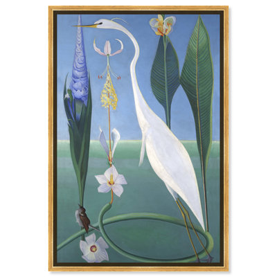 Oiseau dans un jardin - Peinture