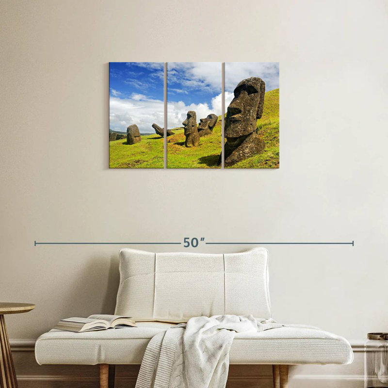 Moai historique, H 20 po x l 33 po