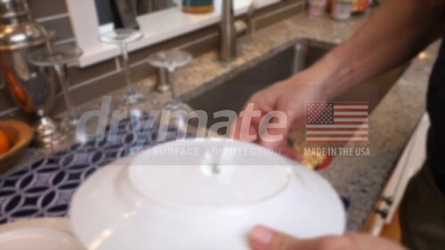 Drymate Low-Profile Dish Drying Mat, Drip Pad For Kitchen Counter - Thin/ Absorbent/Waterproof/Easy To Clean & Reviews
