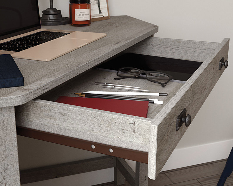 Bureau d'ordinateur de coin peu encombrant
