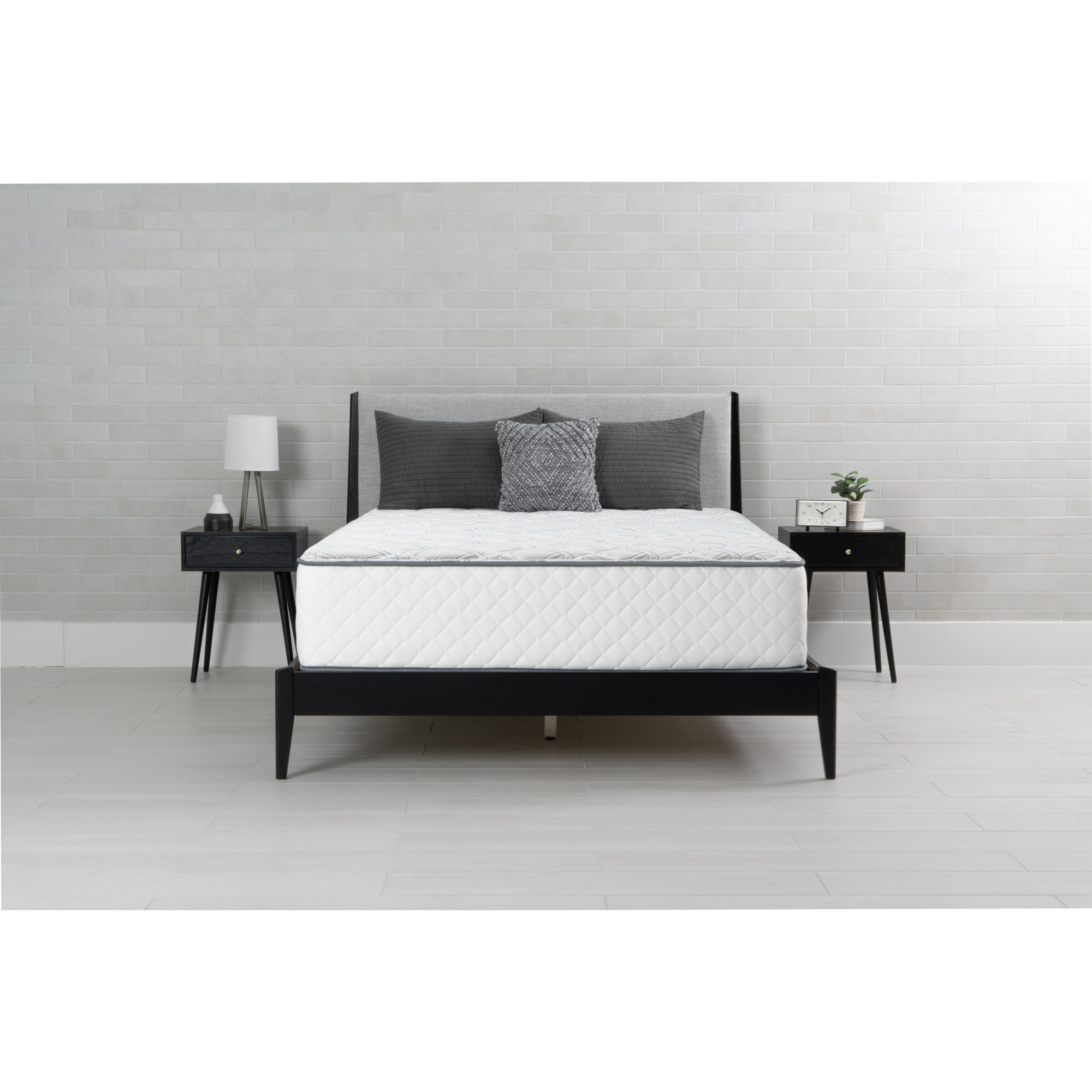 Brooklyn Bedding Firm Mattress Quilted Top Hybrid Mattress, King, 14"