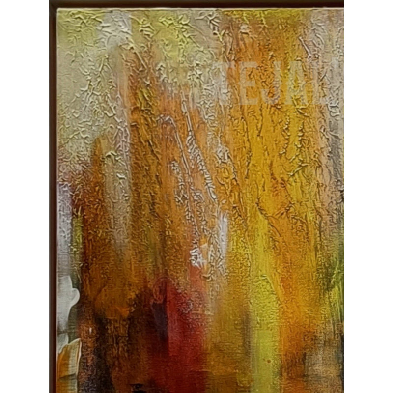 Art abstrait moderne avec cadre | Acrylique sur toile | Par Tejal Modi